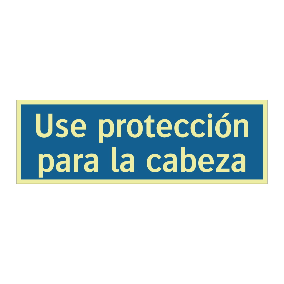 Use protección para la cabeza
