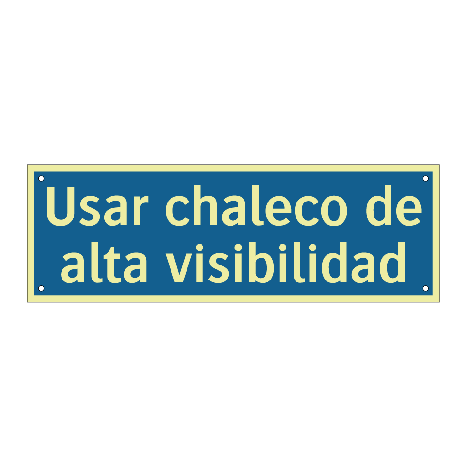 Usar chaleco de alta visibilidad