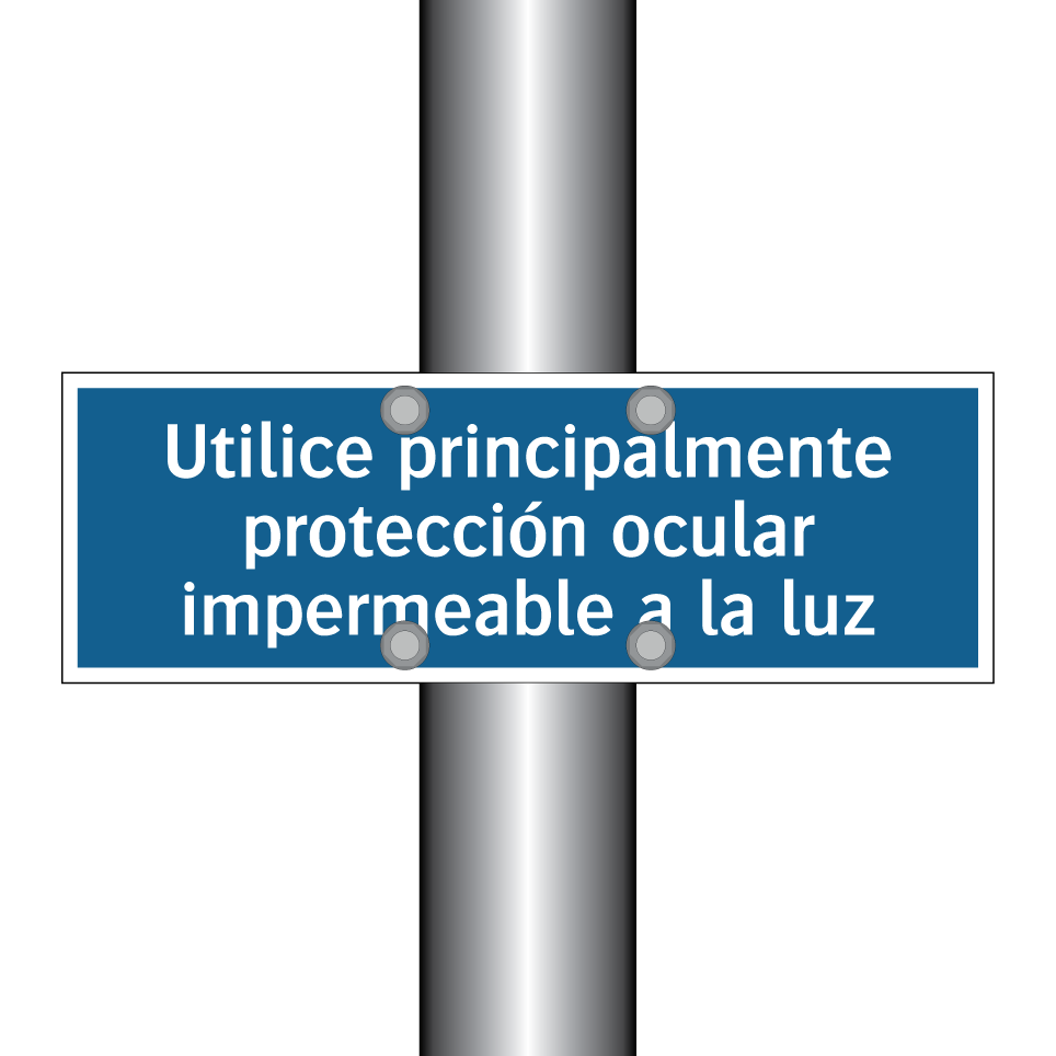 Utilice principalmente protección ocular impermeable a la luz
