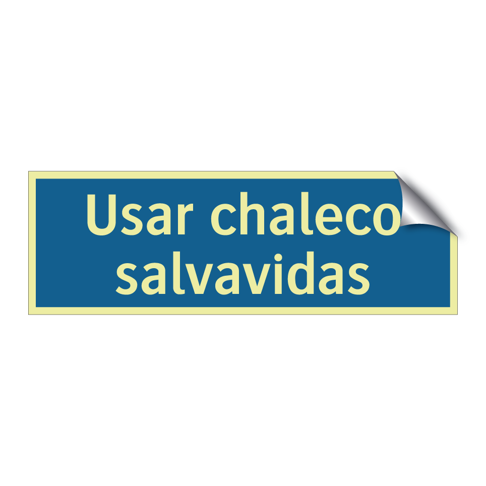 Usar chaleco salvavidas