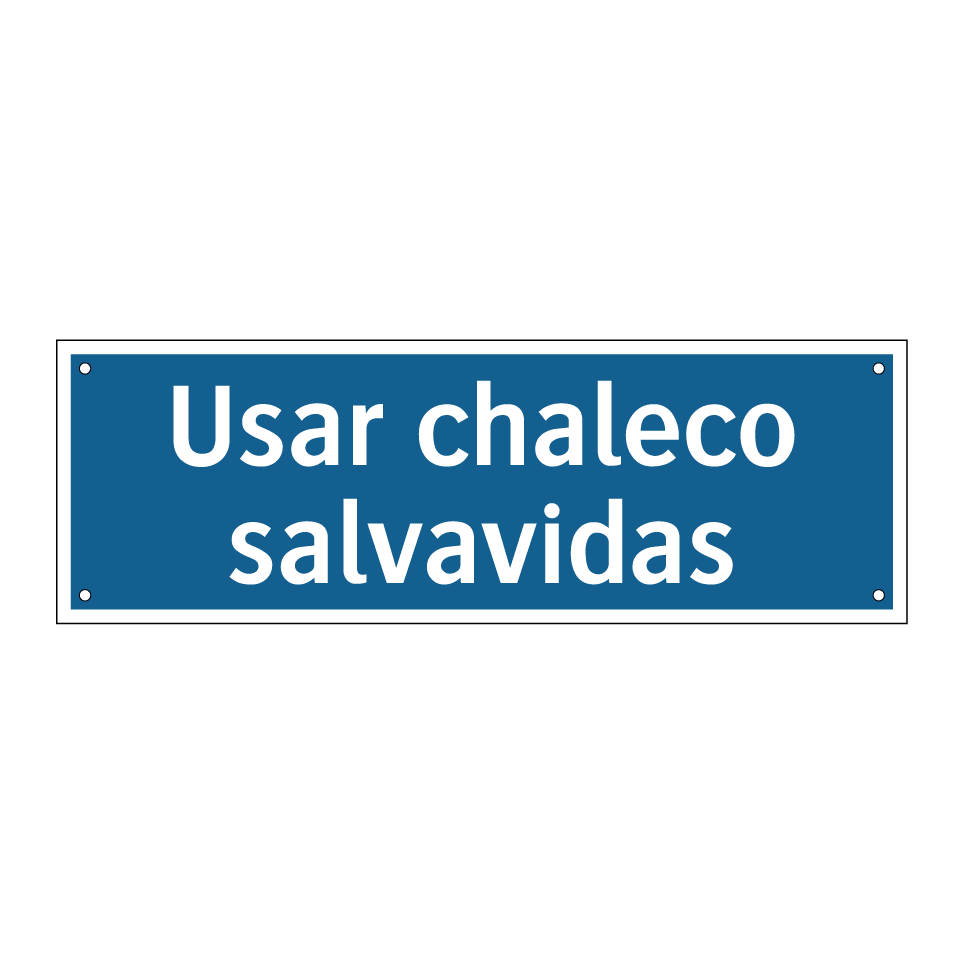 Usar chaleco salvavidas
