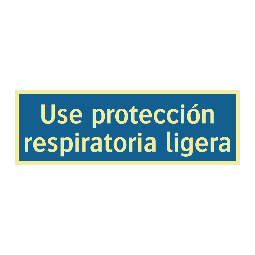 Use protección respiratoria ligera