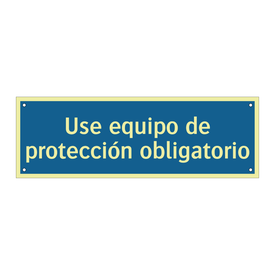 Use equipo de protección obligatorio