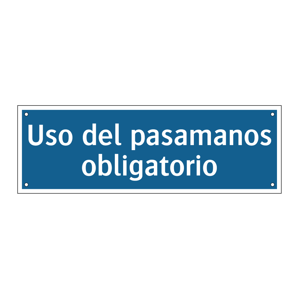 Uso del pasamanos obligatorio