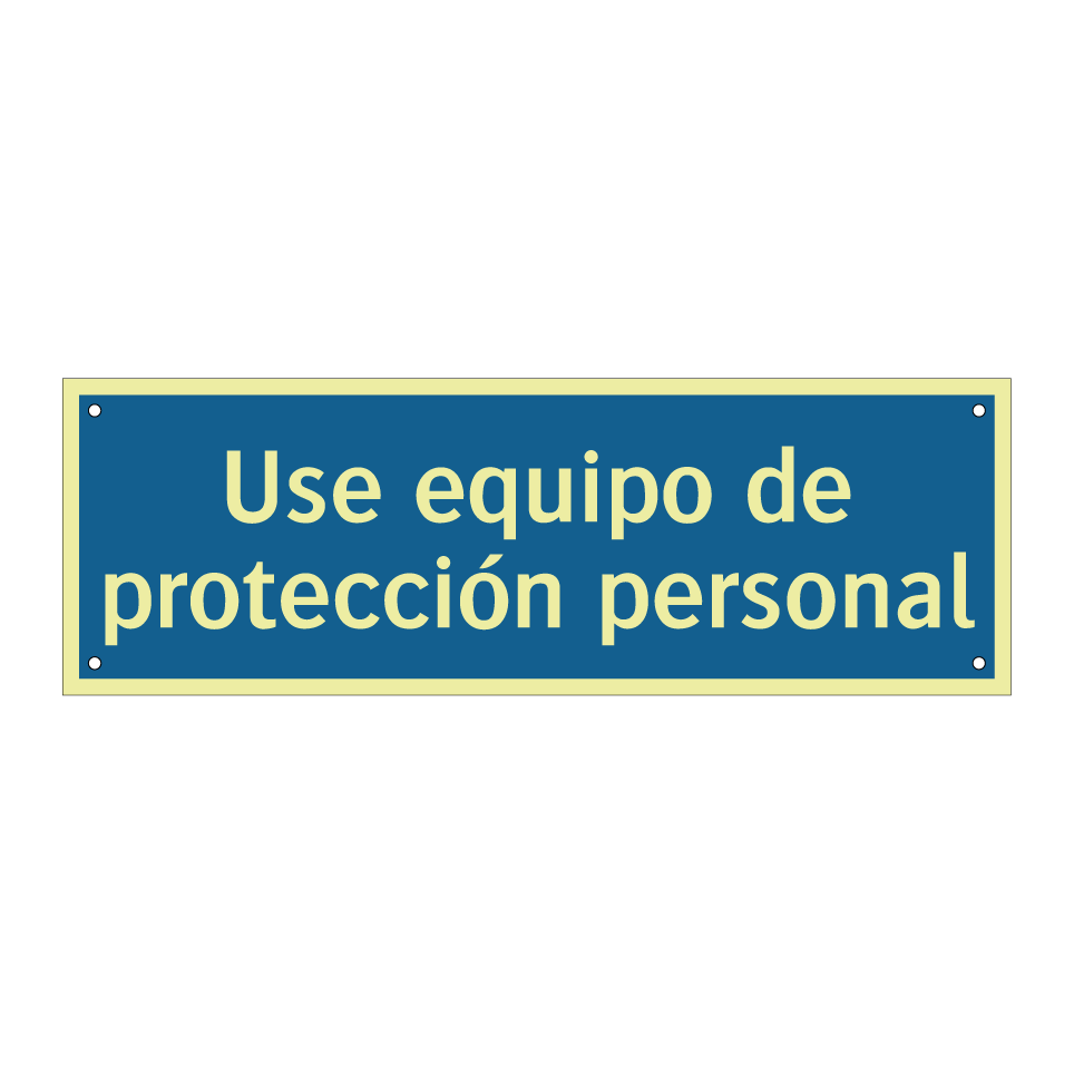 Use equipo de protección personal
