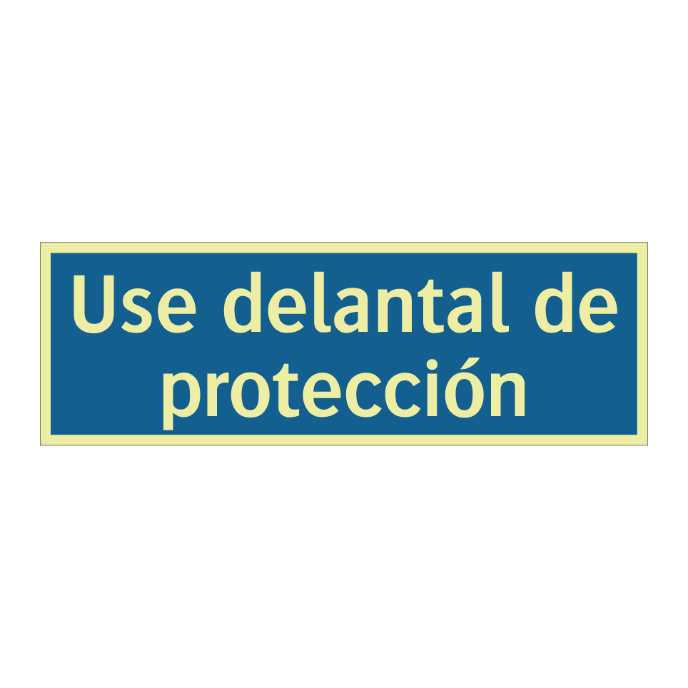 Use delantal de protección