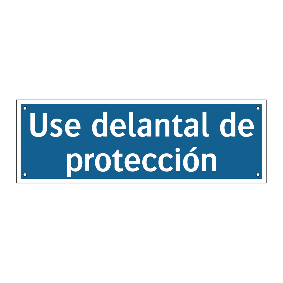 Use delantal de protección