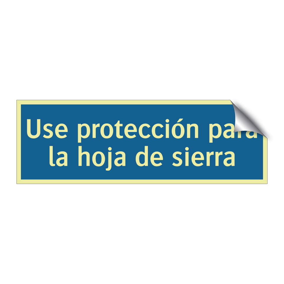 Use protección para la hoja de sierra
