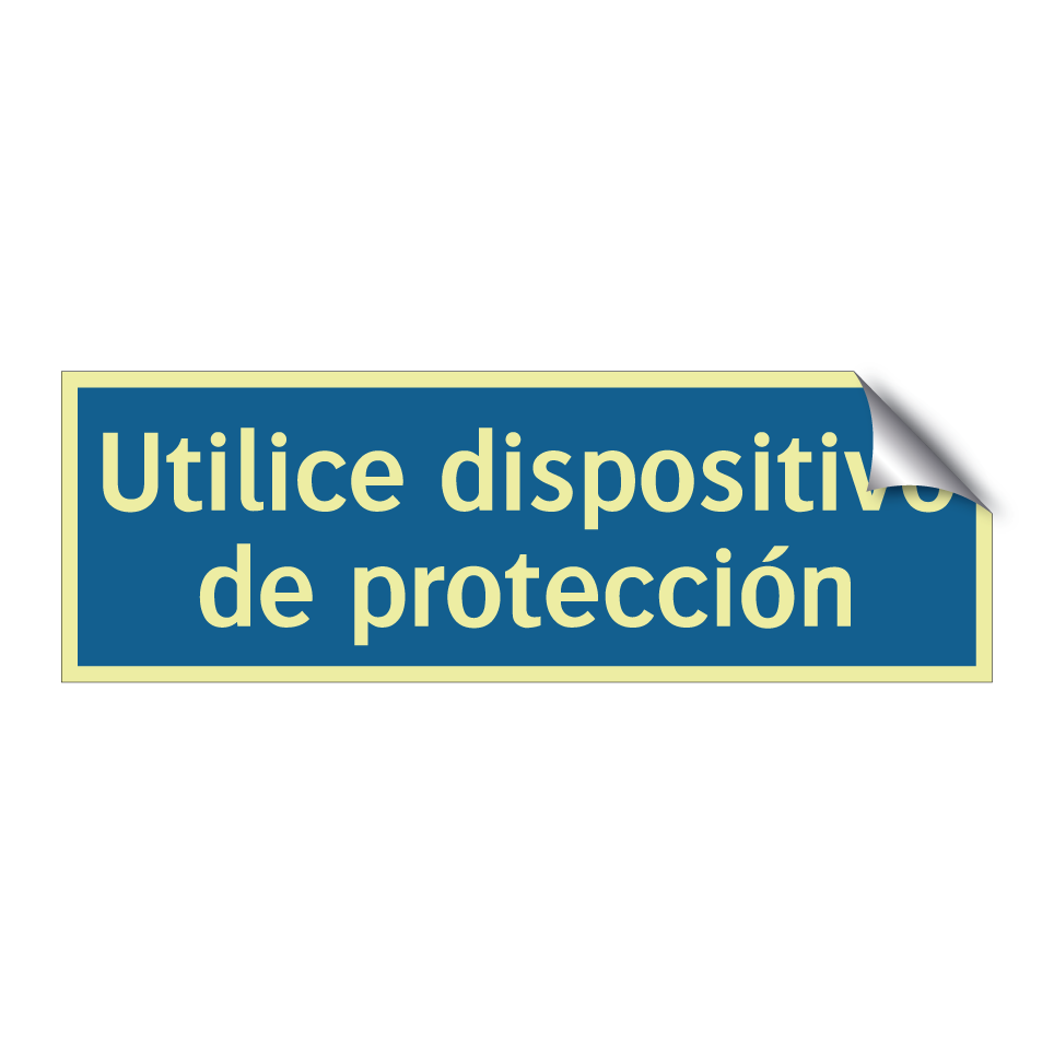 Utilice dispositivo de protección