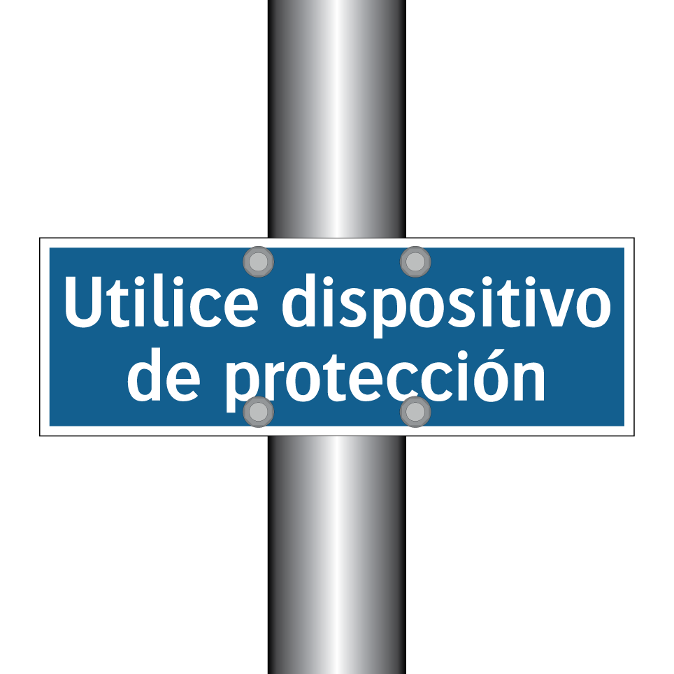 Utilice dispositivo de protección
