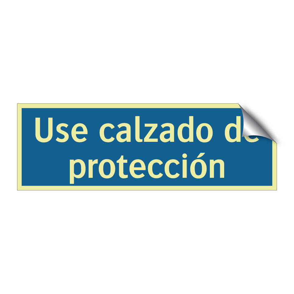 Use calzado de protección