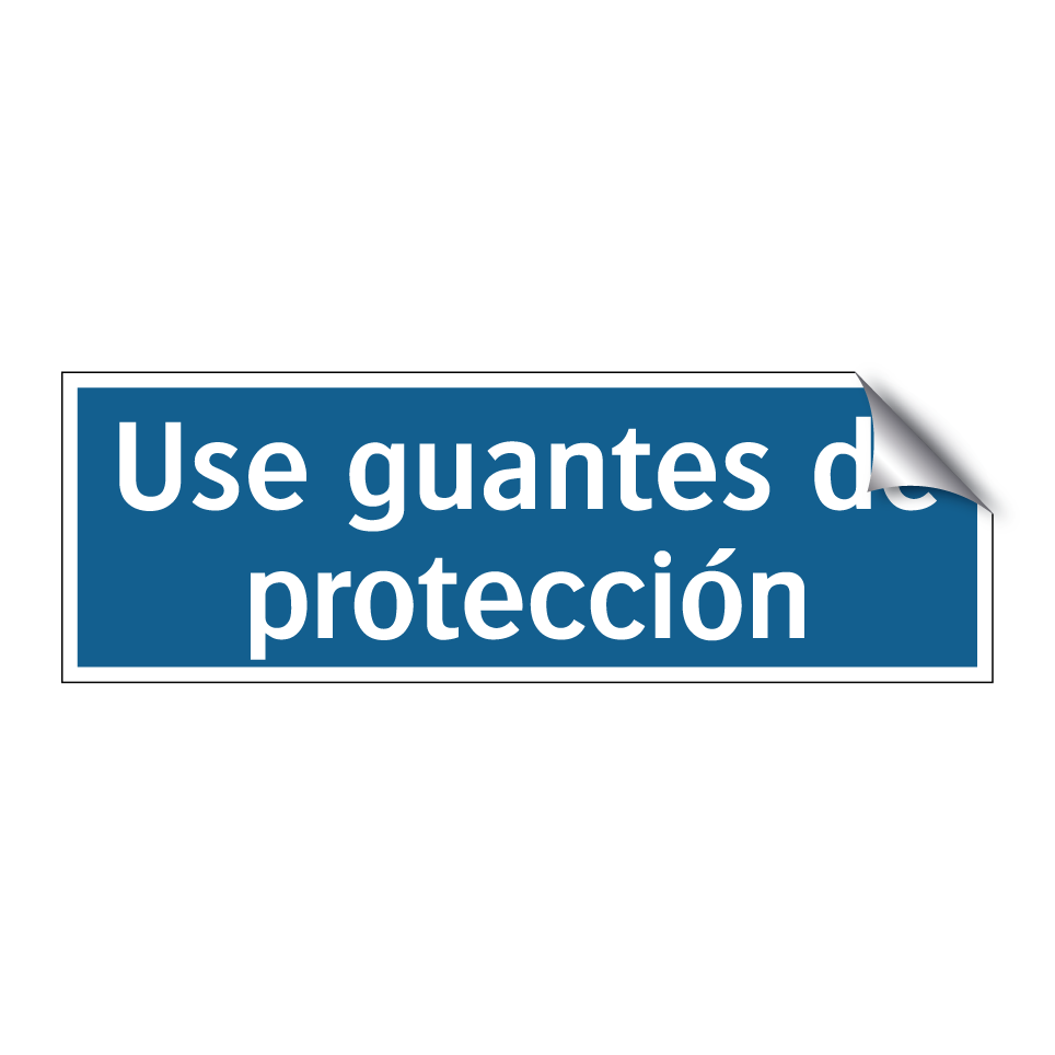 Use guantes de protección