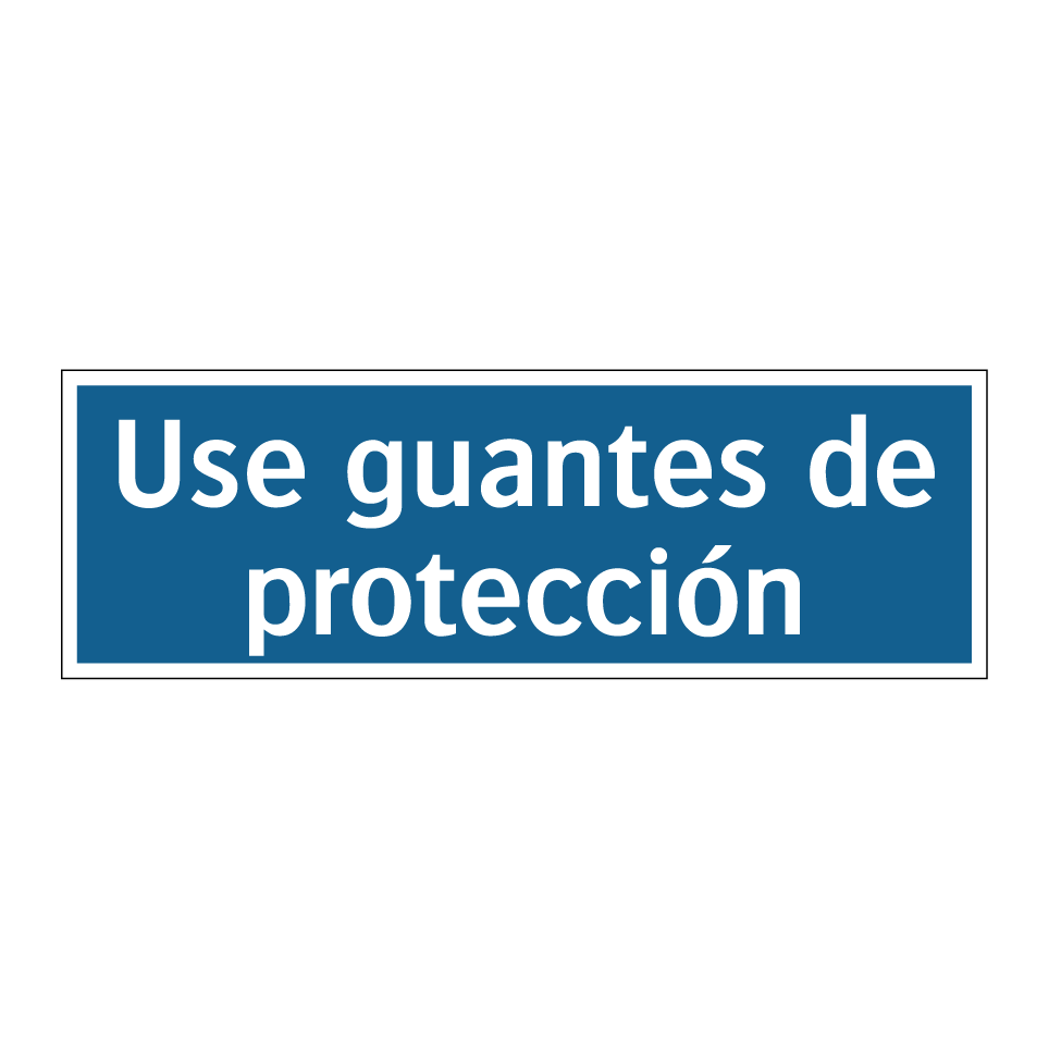 Use guantes de protección