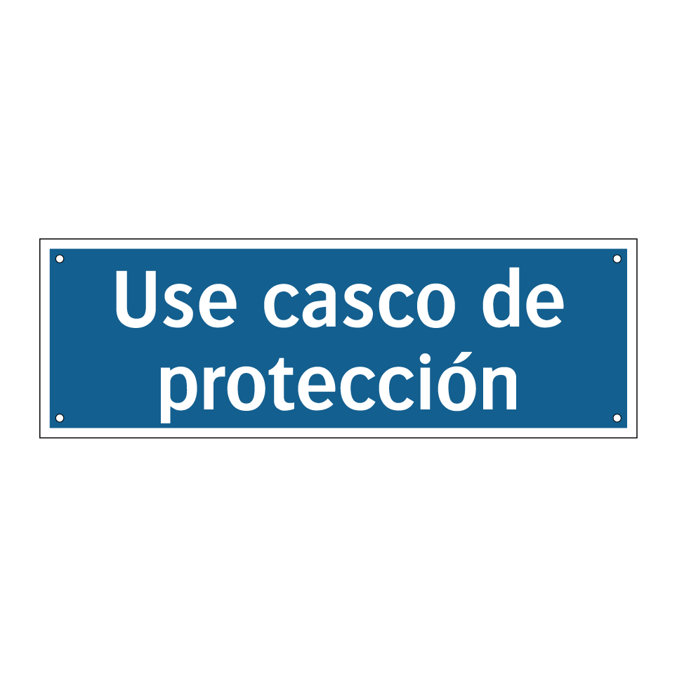 Use casco de protección