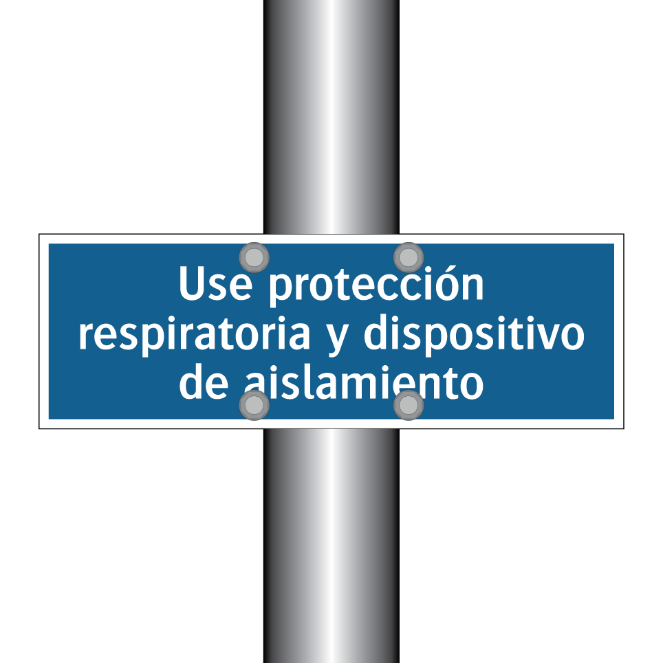 Use protección respiratoria y dispositivo de aislamiento