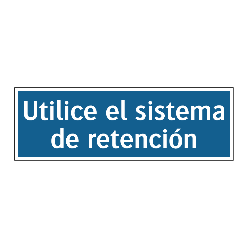 Utilice el sistema de retención