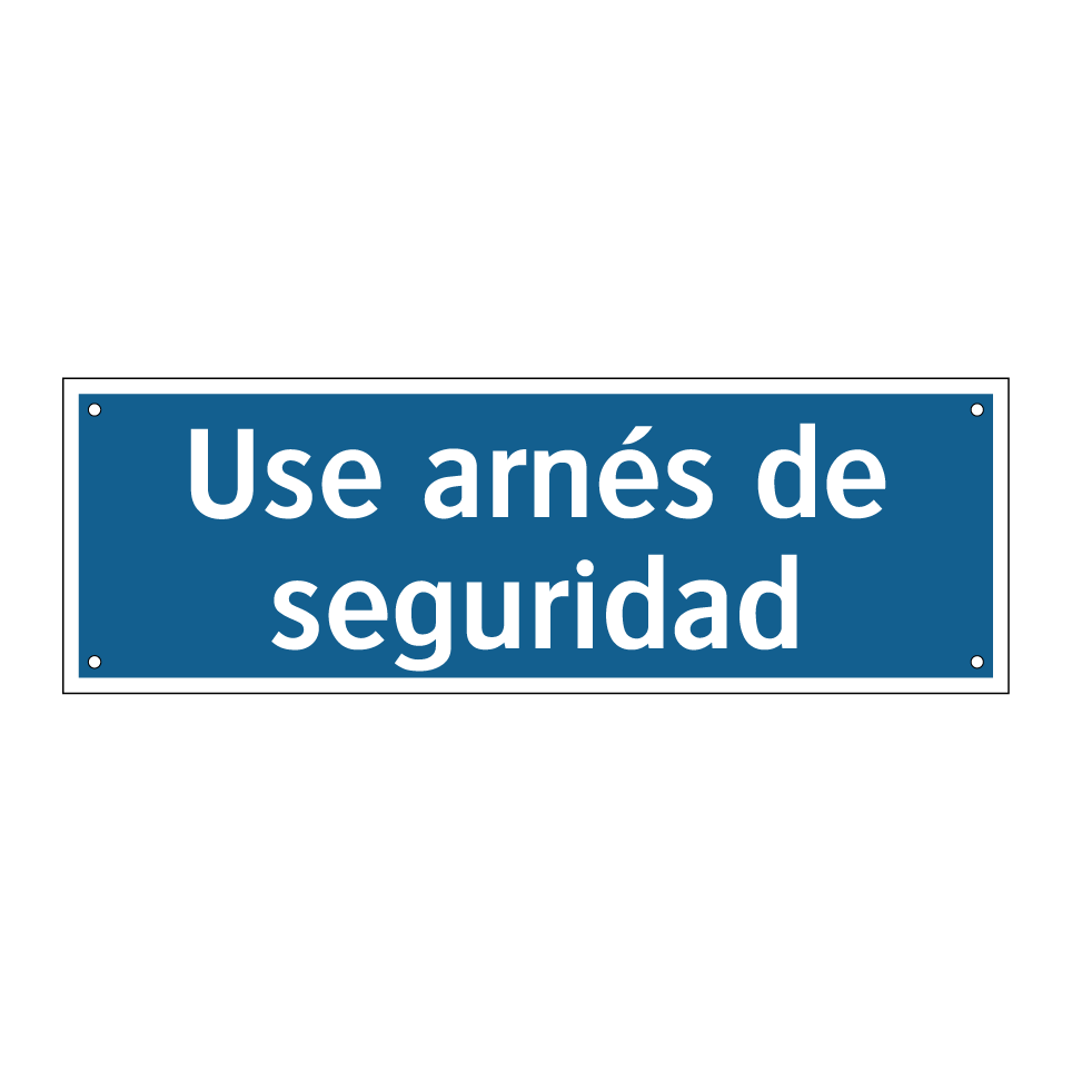 Use arnés de seguridad