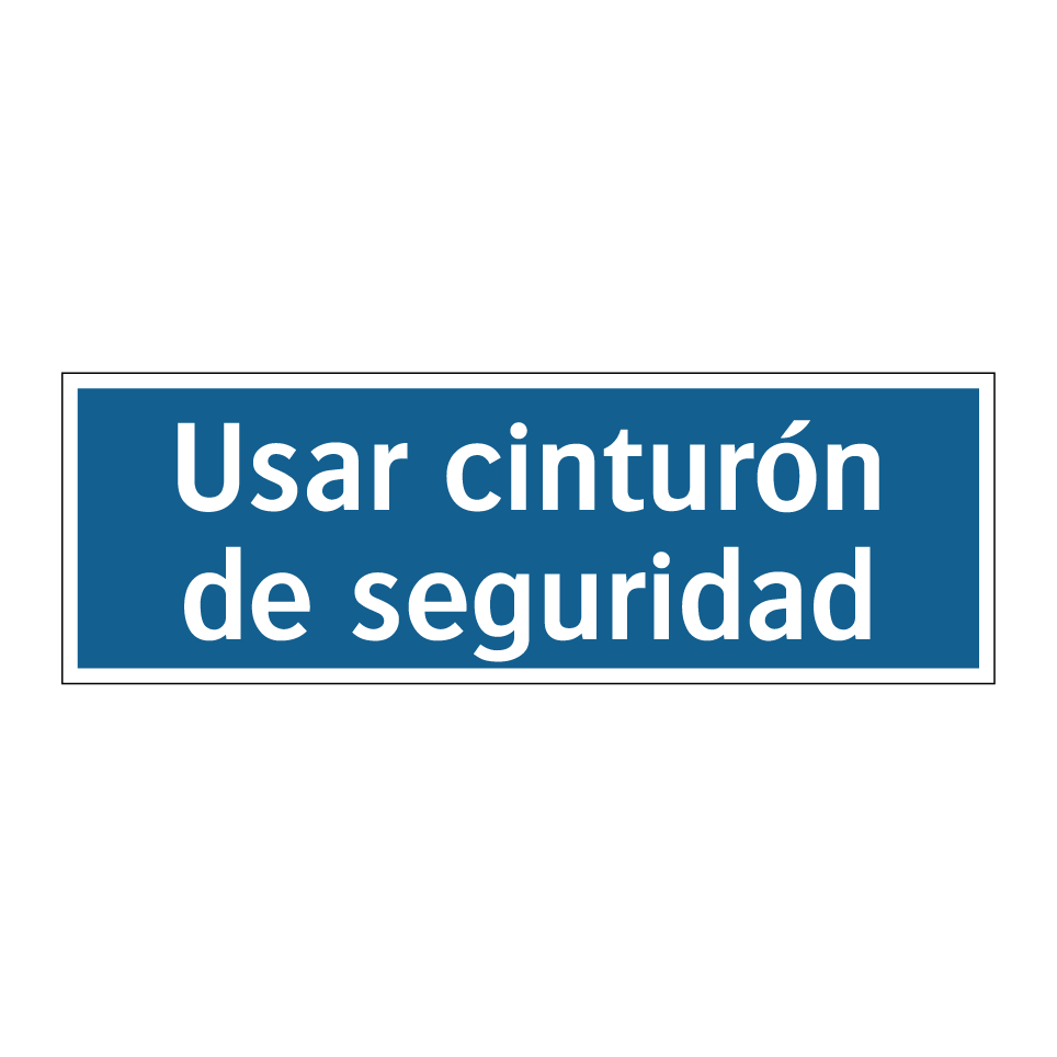 Usar cinturón de seguridad
