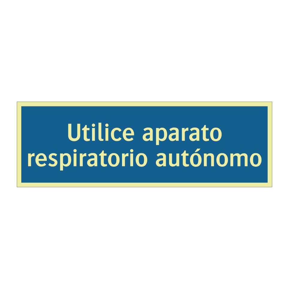 Utilice aparato respiratorio autónomo