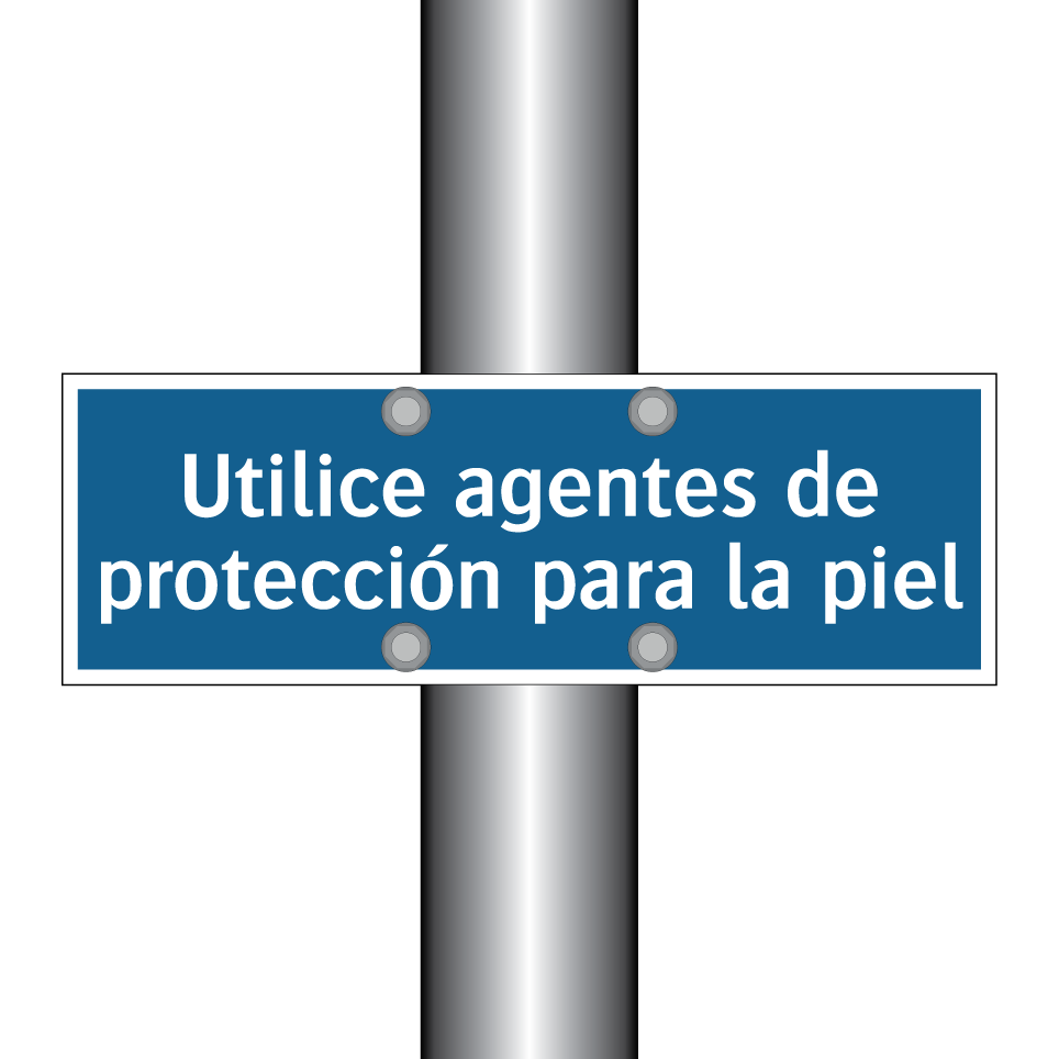 Utilice agentes de protección para la piel