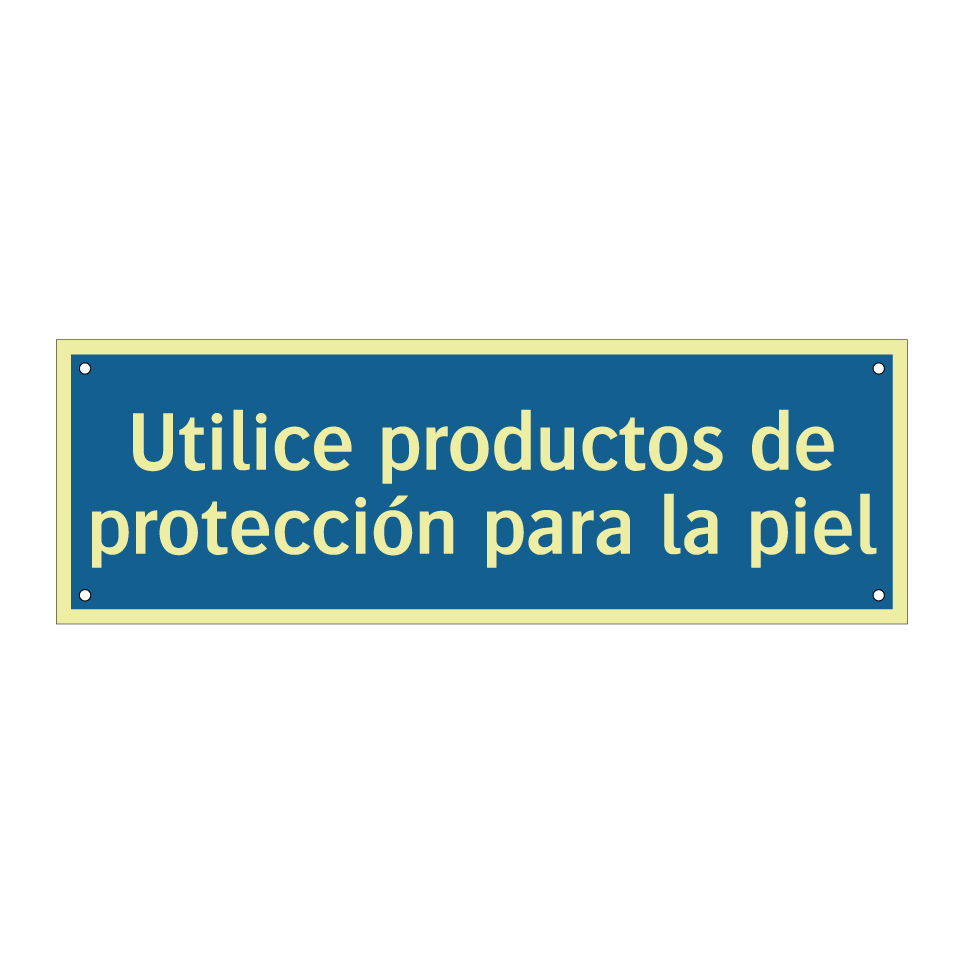 Utilice productos de protección para la piel