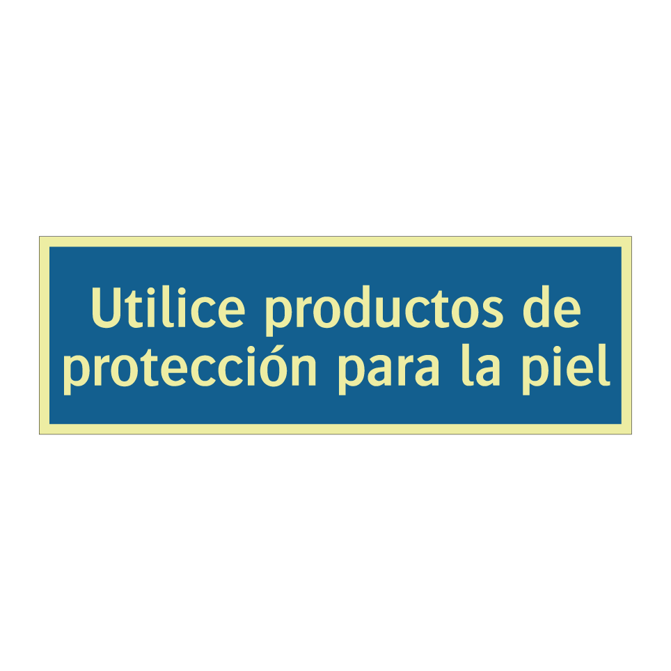 Utilice productos de protección para la piel