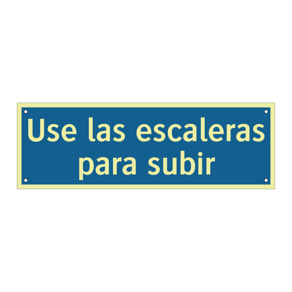 Use las escaleras para subir