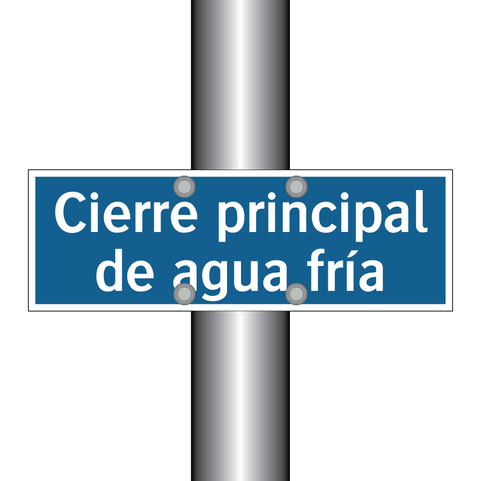 Cierre principal de agua fría