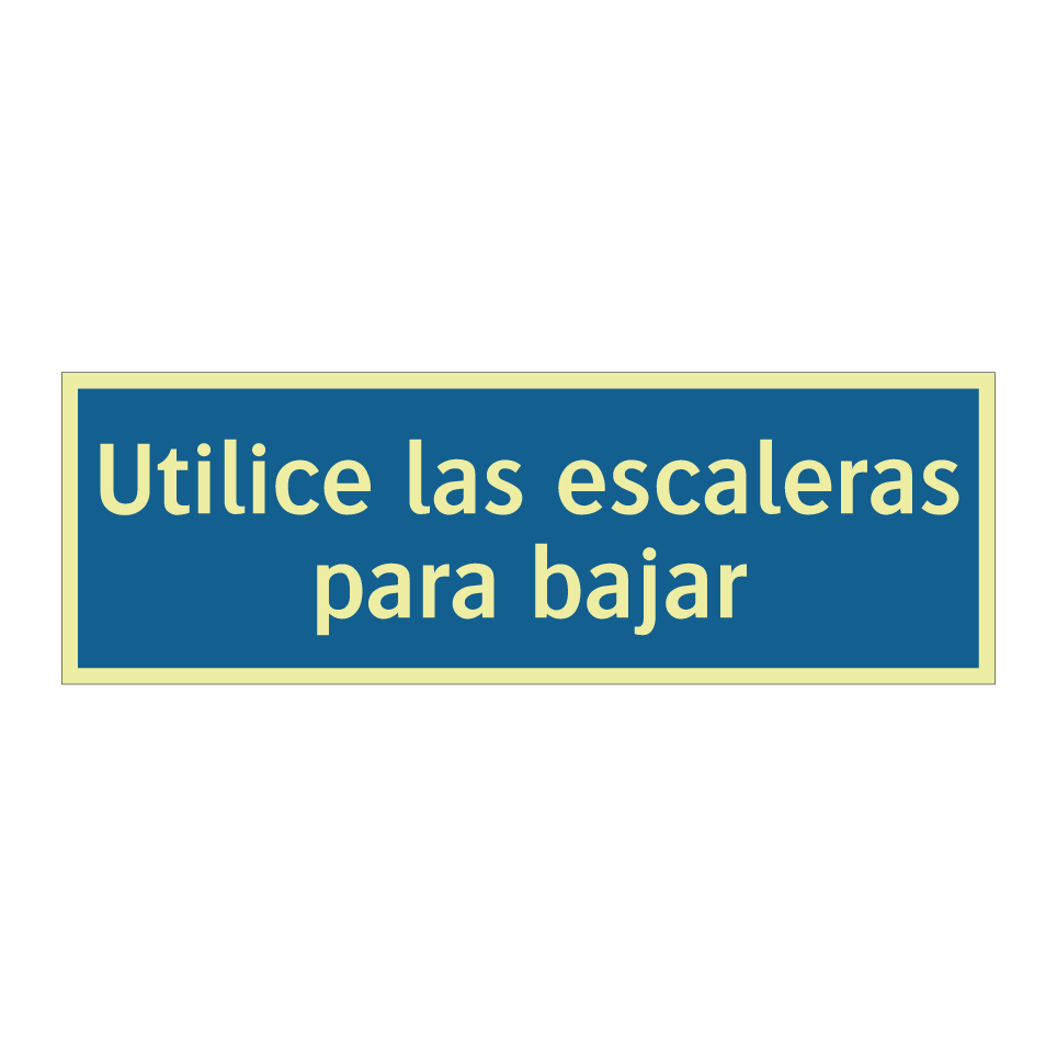 Utilice las escaleras para bajar