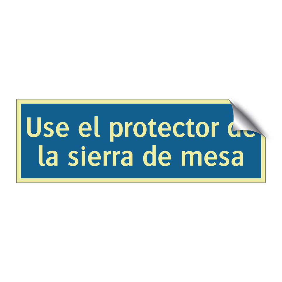 Use el protector de la sierra de mesa