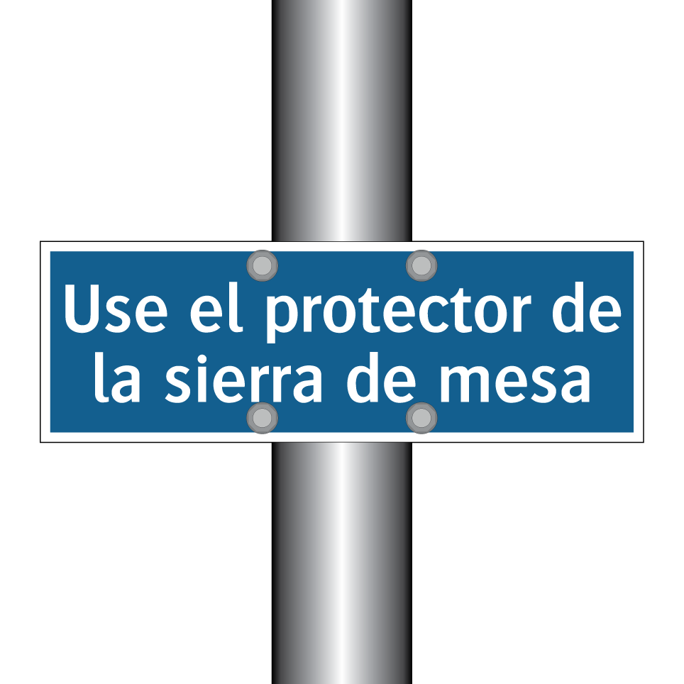 Use el protector de la sierra de mesa