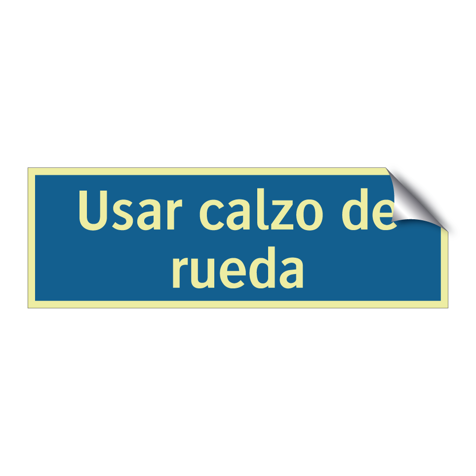 Usar calzo de rueda