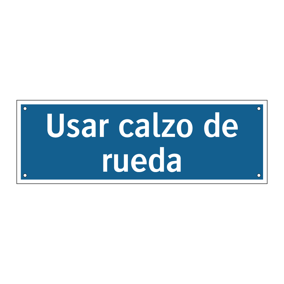 Usar calzo de rueda