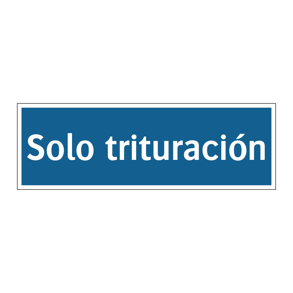 Solo trituración
