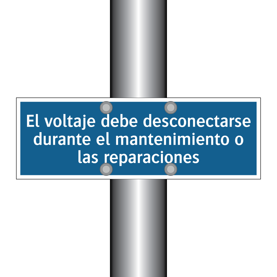 El voltaje debe desconectarse durante el mantenimiento o las reparaciones