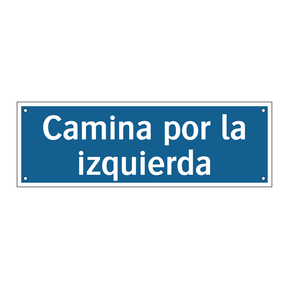Camina por la izquierda