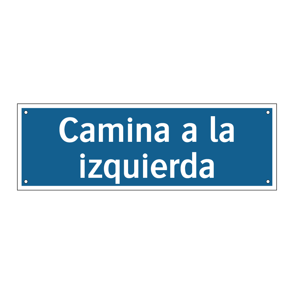 Camina a la izquierda