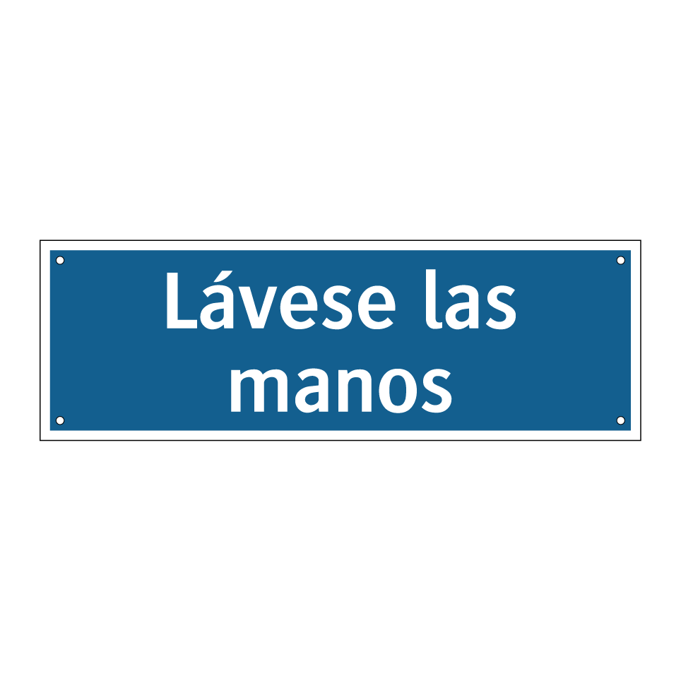 Lávese las manos