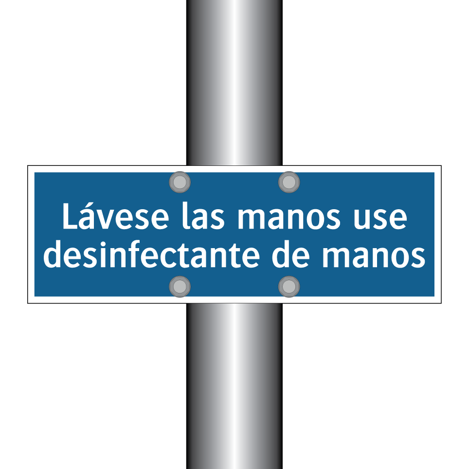 Lávese las manos use desinfectante de manos