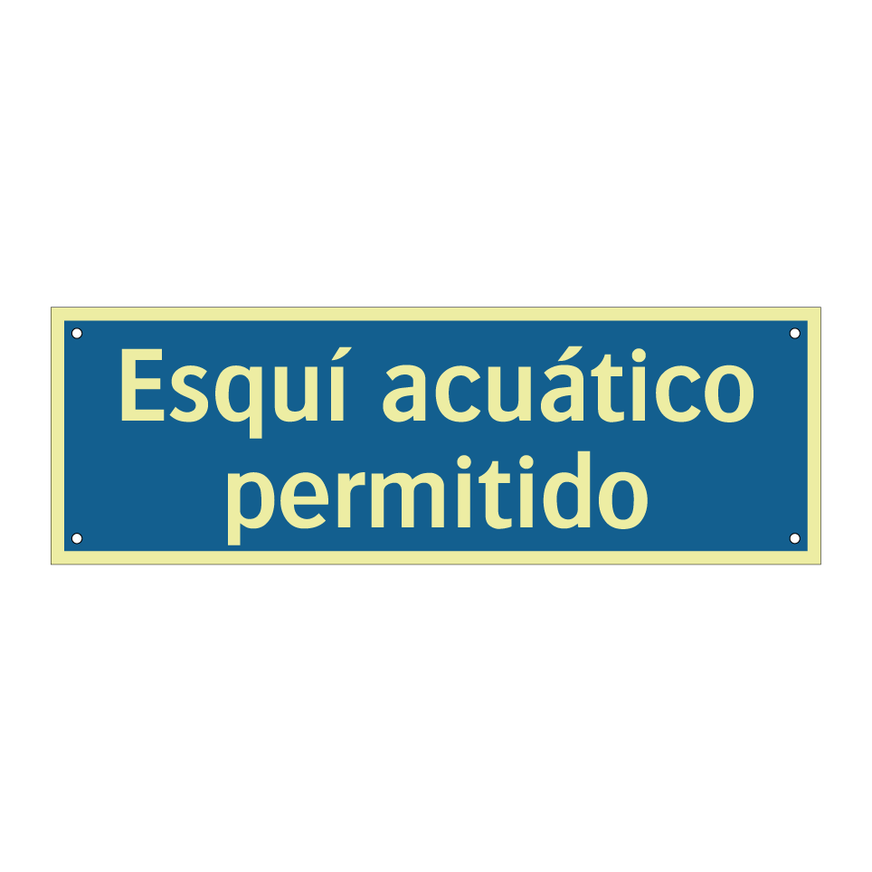 Esquí acuático permitido