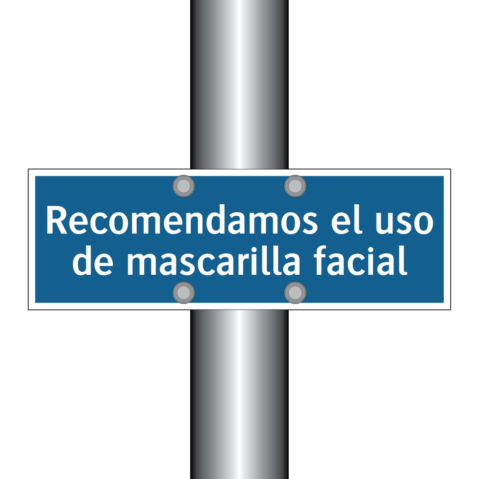 Recomendamos el uso de mascarilla facial