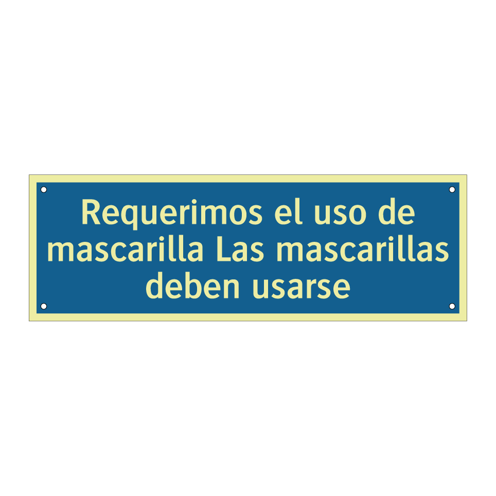 Requerimos el uso de mascarilla Las mascarillas deben usarse