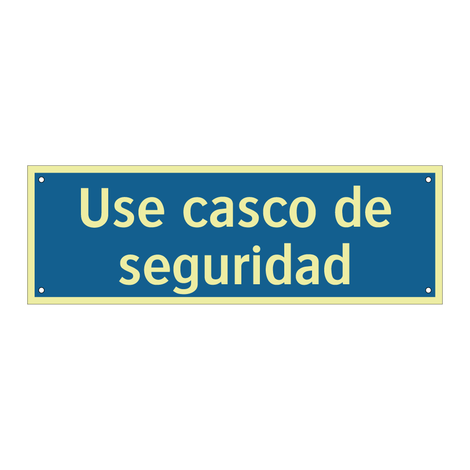 Use casco de seguridad
