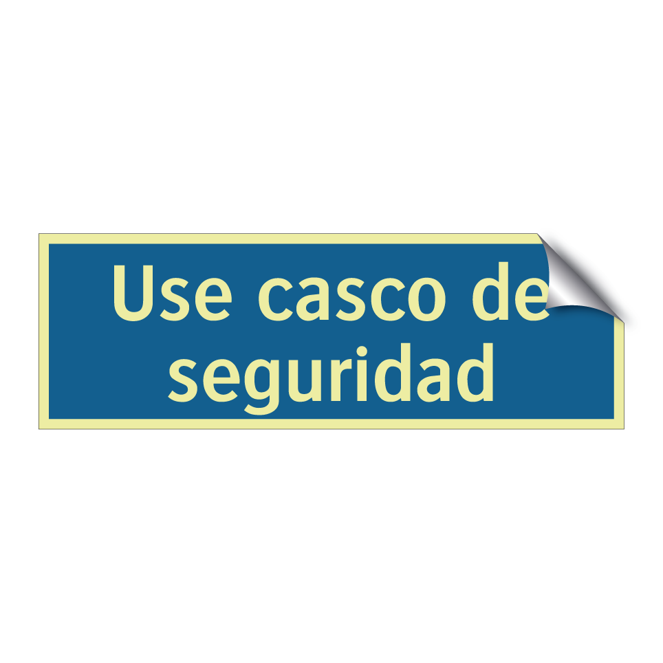 Use casco de seguridad