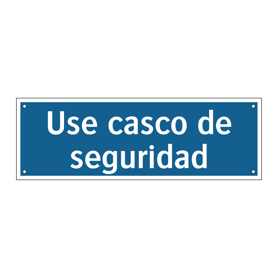 Use casco de seguridad