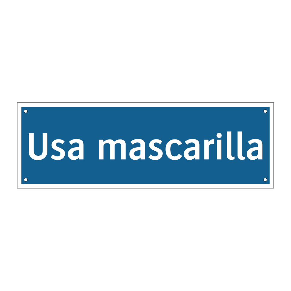 Usa mascarilla