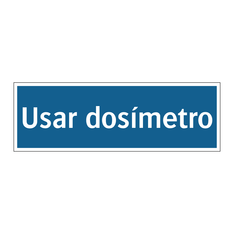 Usar dosímetro