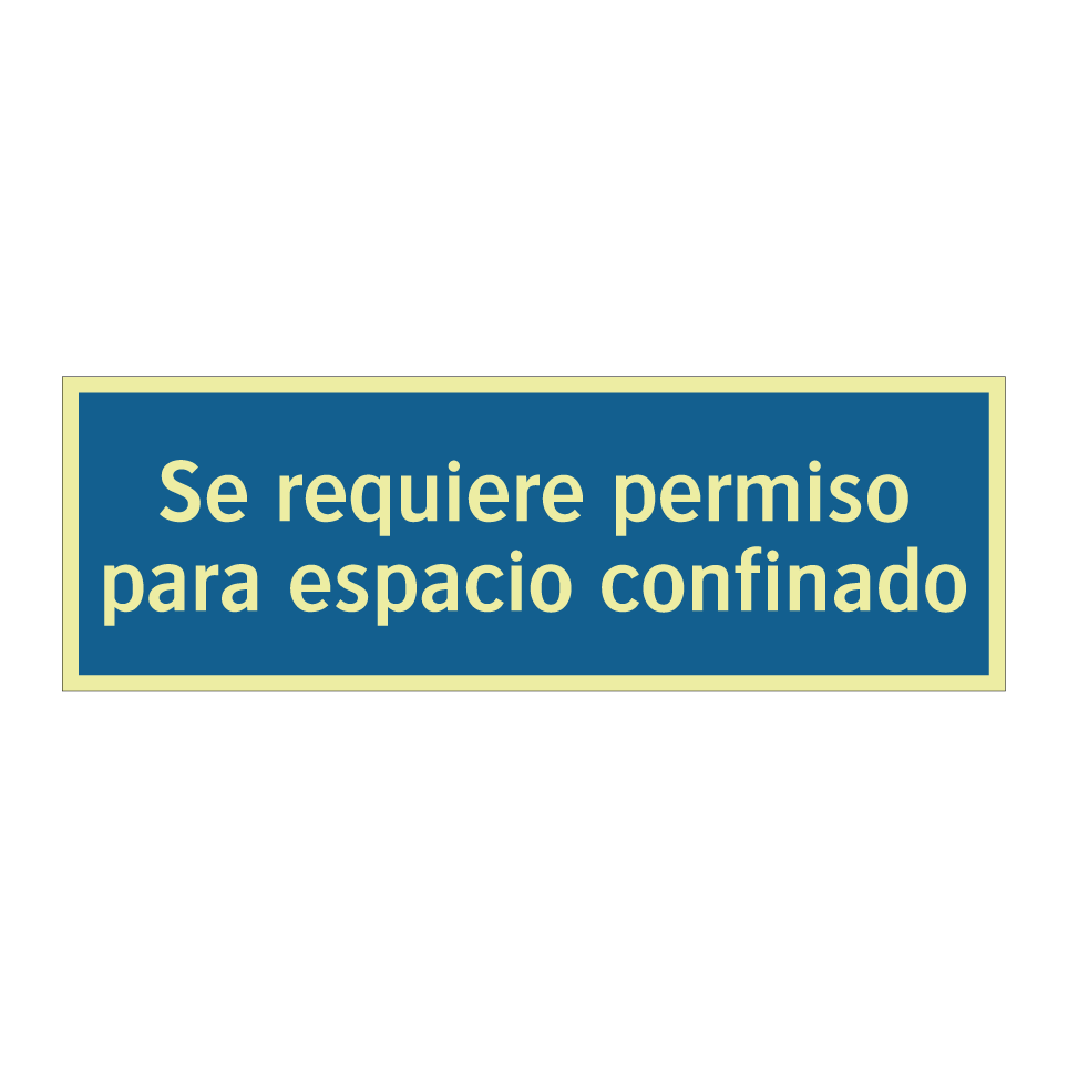 Se requiere permiso para espacio confinado
