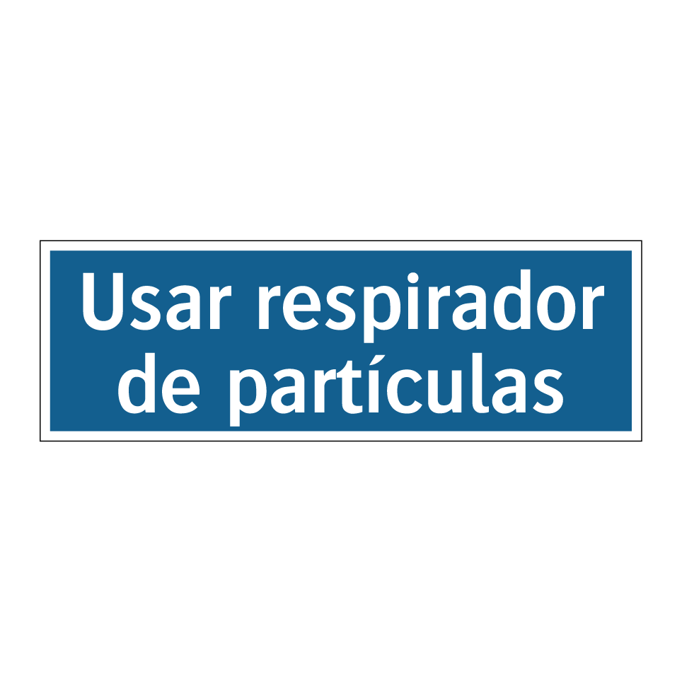 Usar respirador de partículas