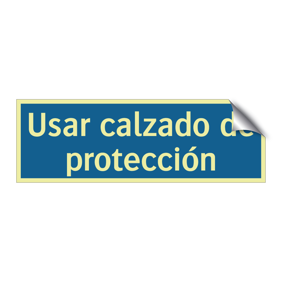 Usar calzado de protección